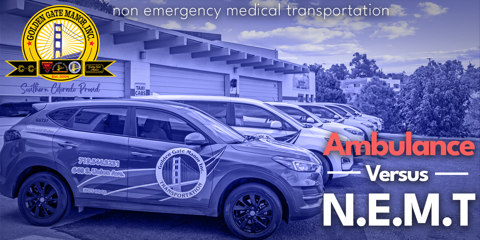 Golden Gate Manor Inc car line-up. Ambulance vs. NEMT thumbnail